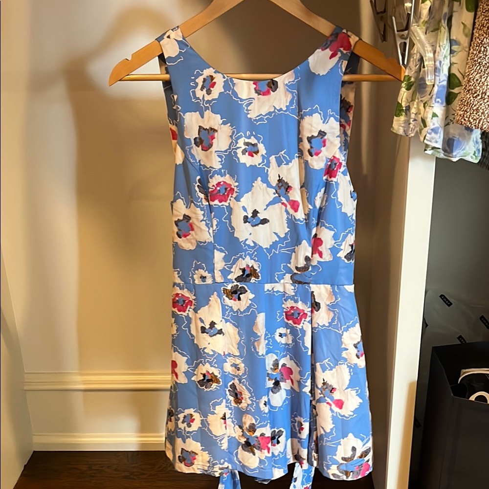 Beautiful blue floral patterned ROMPER